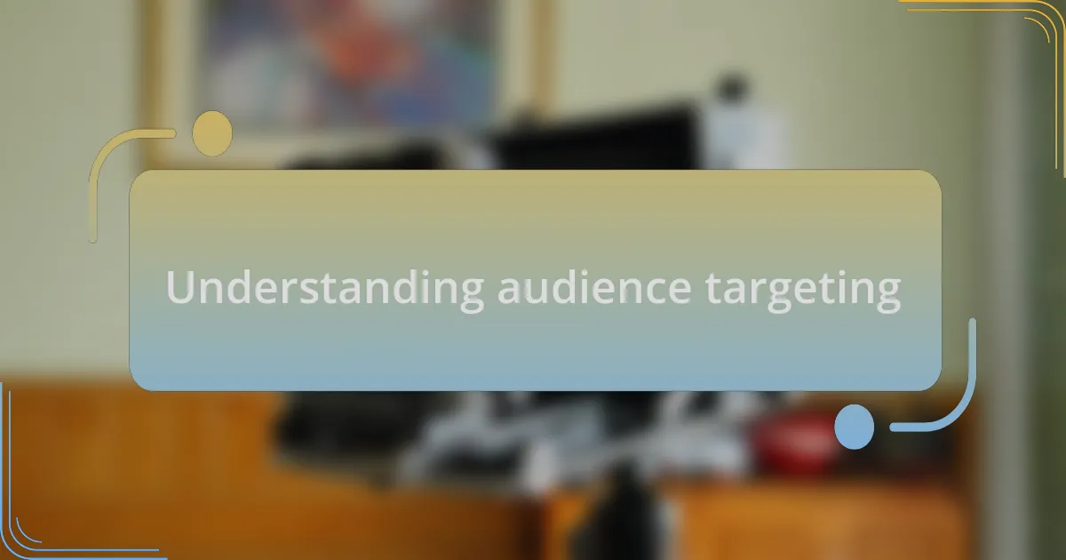 Understanding audience targeting